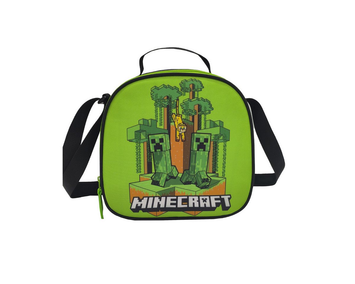 Minecraft Kinderrucksack Trolley Set 3 Teile Schule Tasche Etui Lunchbag (3-tlg) Bild 5