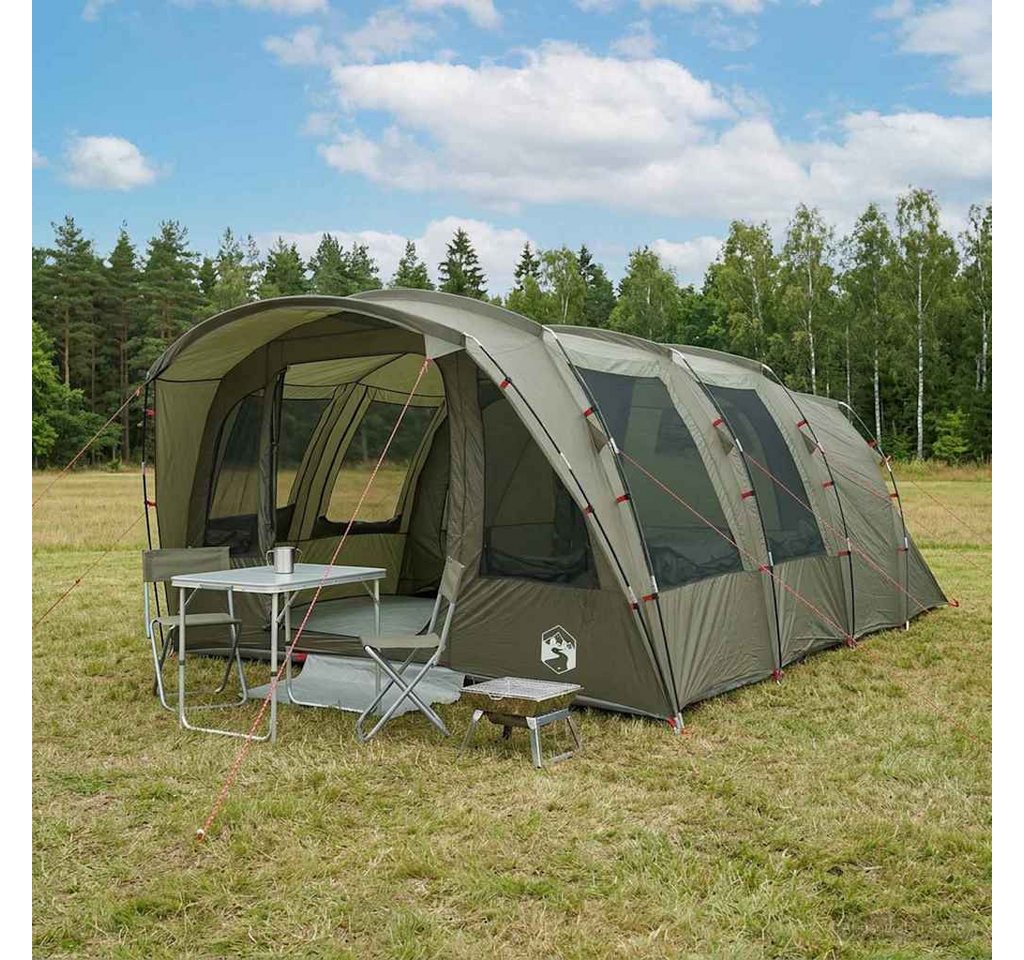 vidaXL Tunnelzelt Tunnelzelt 427 x 315 x 178 cm Olivgrün Polyester und Stahl, (1 tlg) Bild 2