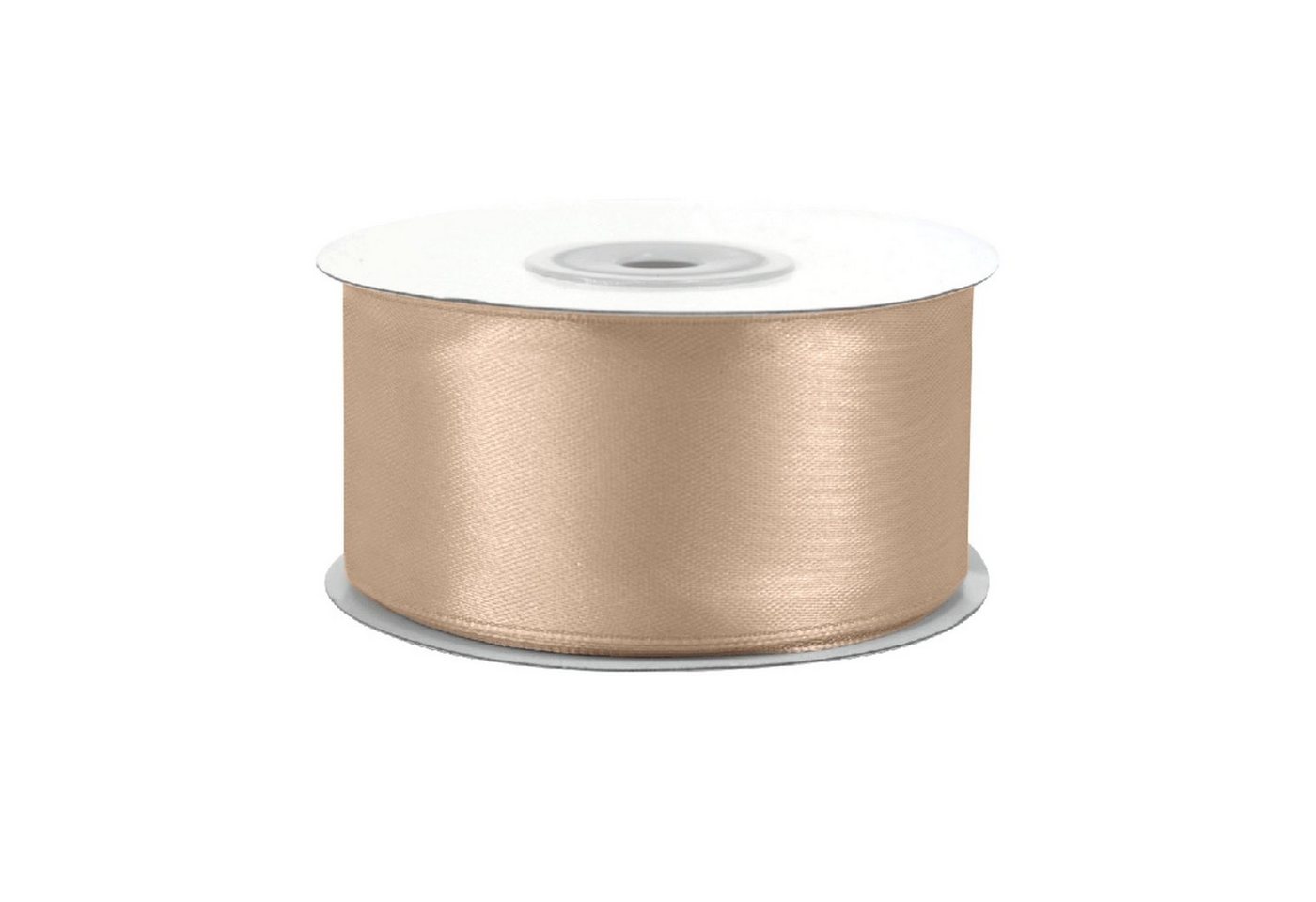 Creativery Satinband, Satinband 38mm x 25m Rolle Sand Beige