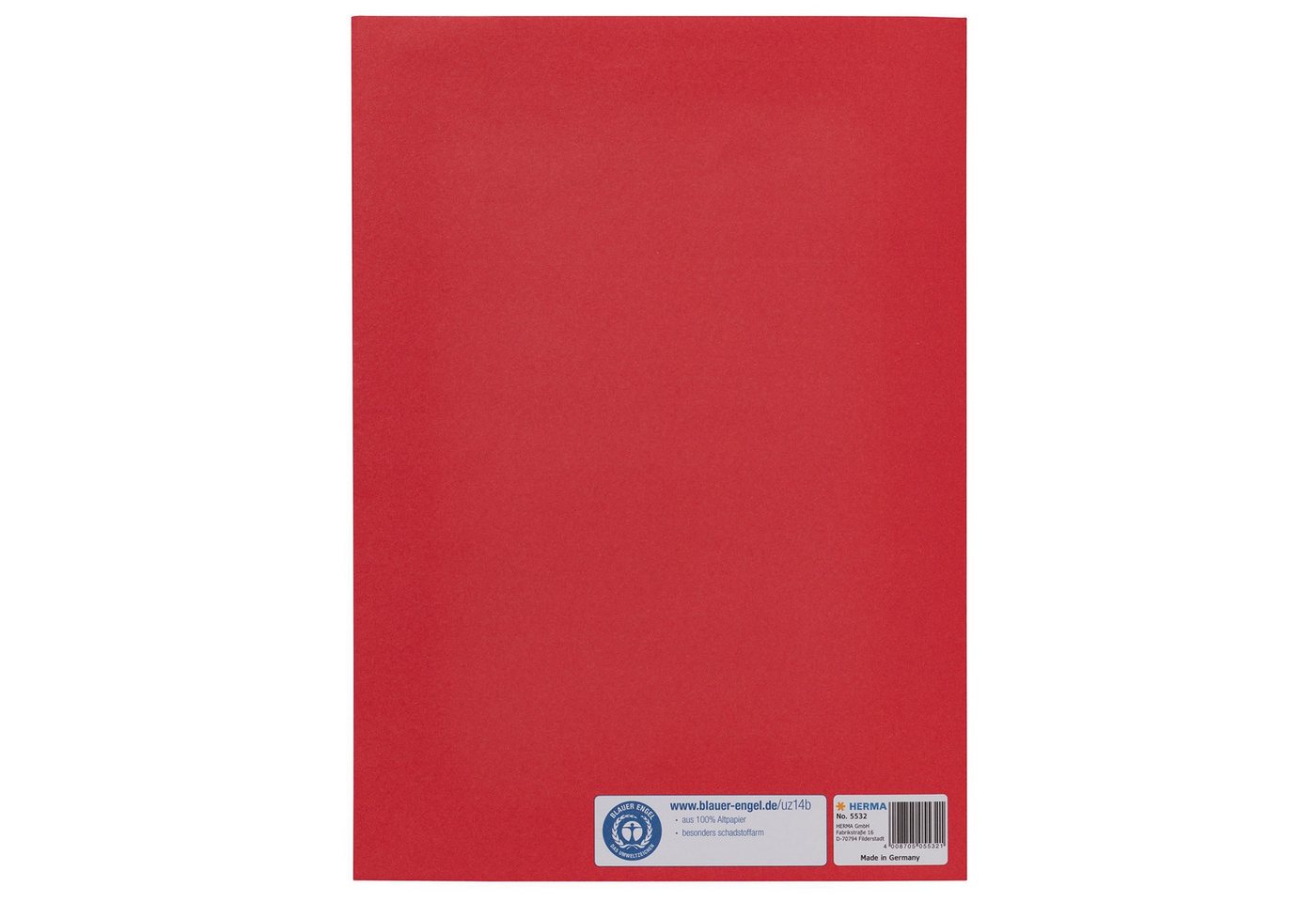 HERMA Schulheft Herma Heftschoner Papier A4 rot