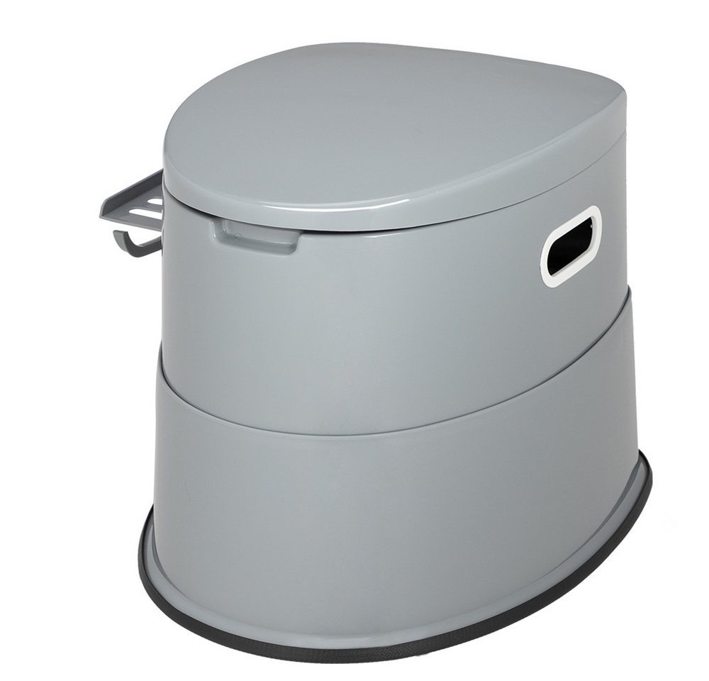 Bonnlo Campingtoilette tragbar, mobile Toilette mit Sitz, Deckel und Toilettenpapierhalter, (1-St), Leicht, stabil, multifunktional & leicht zu reinigen