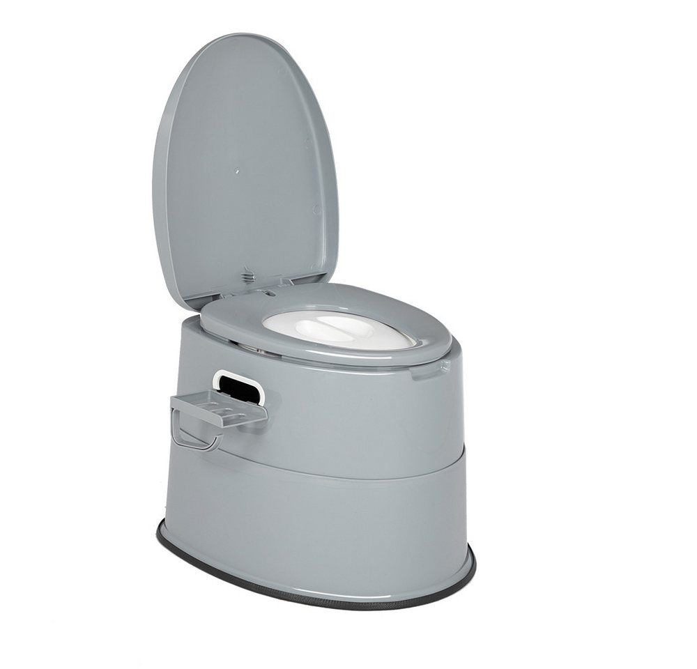 Bonnlo Campingtoilette tragbar, mobile Toilette mit Sitz, Deckel und Toilettenpapierhalter, (1-St), Leicht, stabil, multifunktional & leicht zu reinigen Bild 4