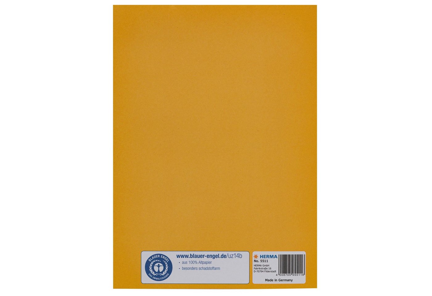 HERMA Schulheft Herma Heftschoner Papier A5 gelb Bild 2