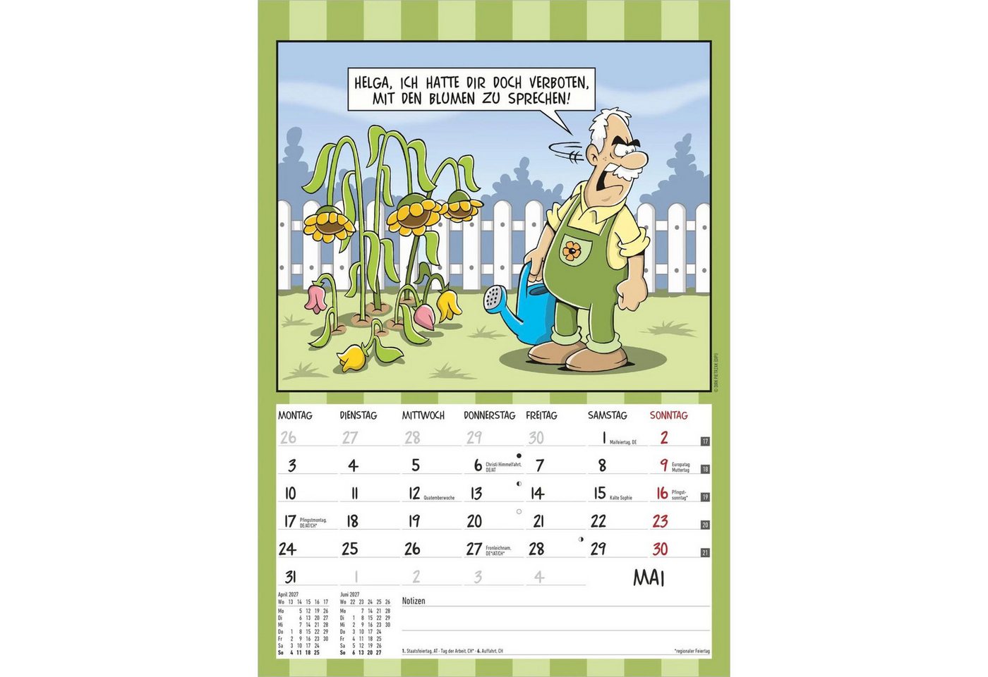 Wandkalender Der Rentner-Kalender 2027