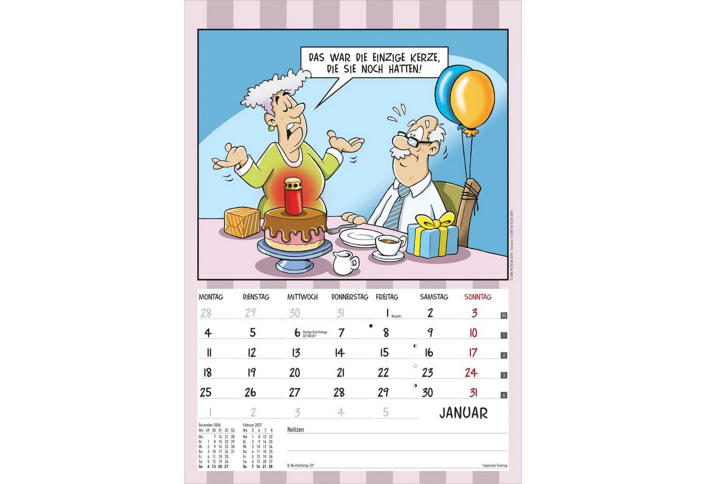 Wandkalender Der Rentner-Kalender 2027 Bild 5