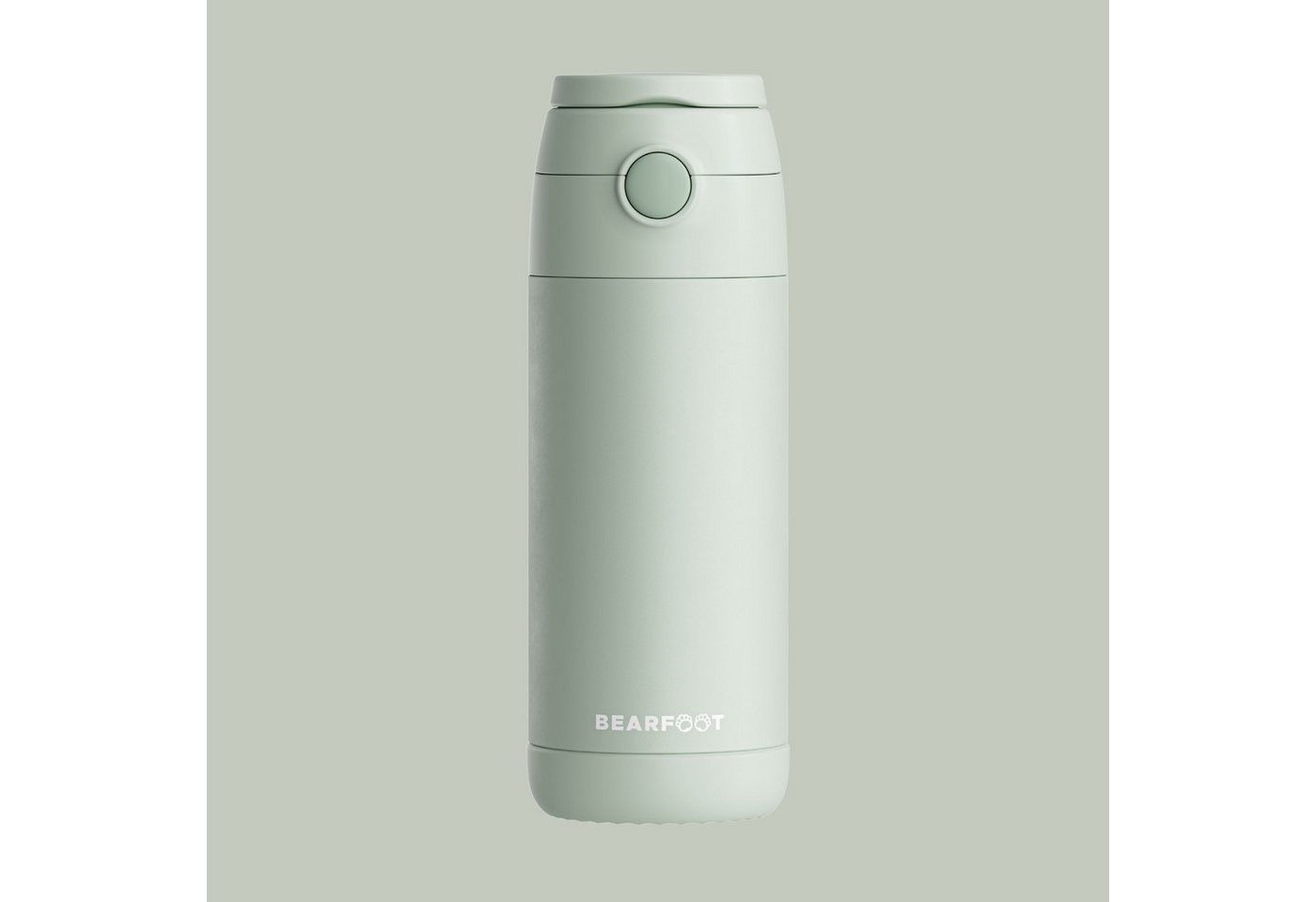 BEARFOOT Trinkflasche Thermo Kinder Trinkflasche Edelstahl - grün, Thermosflasche, auslaufsicher, Edelstahl, Kinderflasche, BPA-frei Bild 4