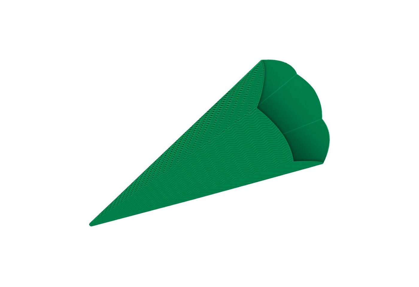itenga Schultüte 3D Color Schultüten Bastelwellpappe 68CM GRÜN - Schultüten Rohling zum Bild 2