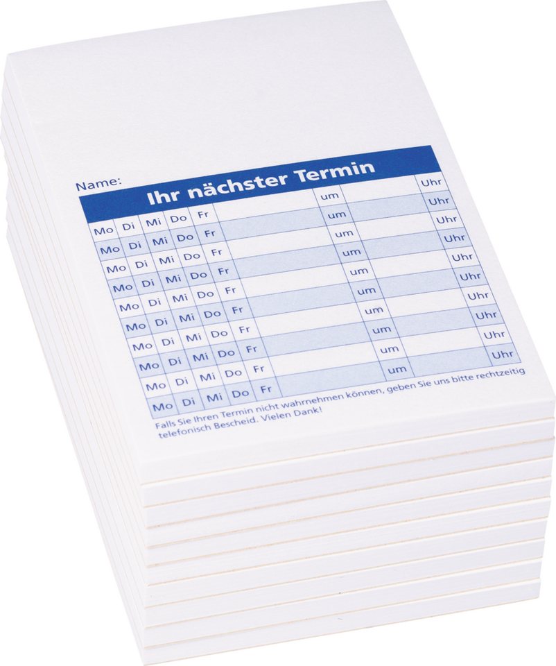 König & Ebhardt Formularblock König & Ebhardt 8655651 Notizblock "Terminzettel" A7 Termine blau Bild 2
