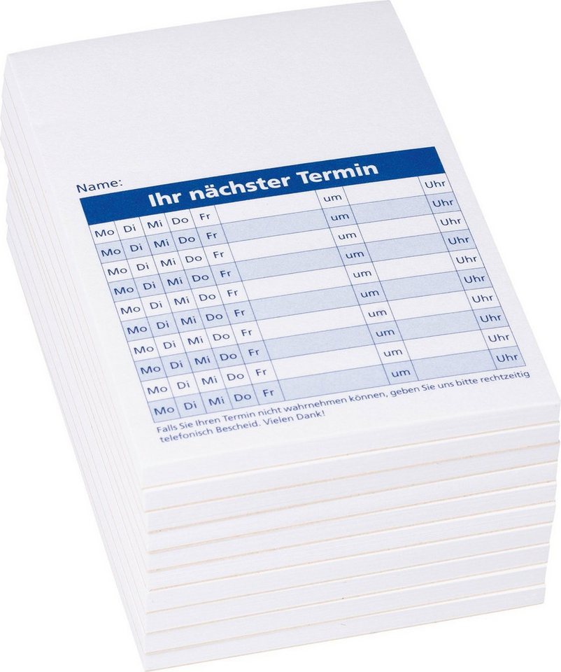 König & Ebhardt Formularblock König & Ebhardt 8655651 Notizblock "Terminzettel" A7 Termine blau Bild 3