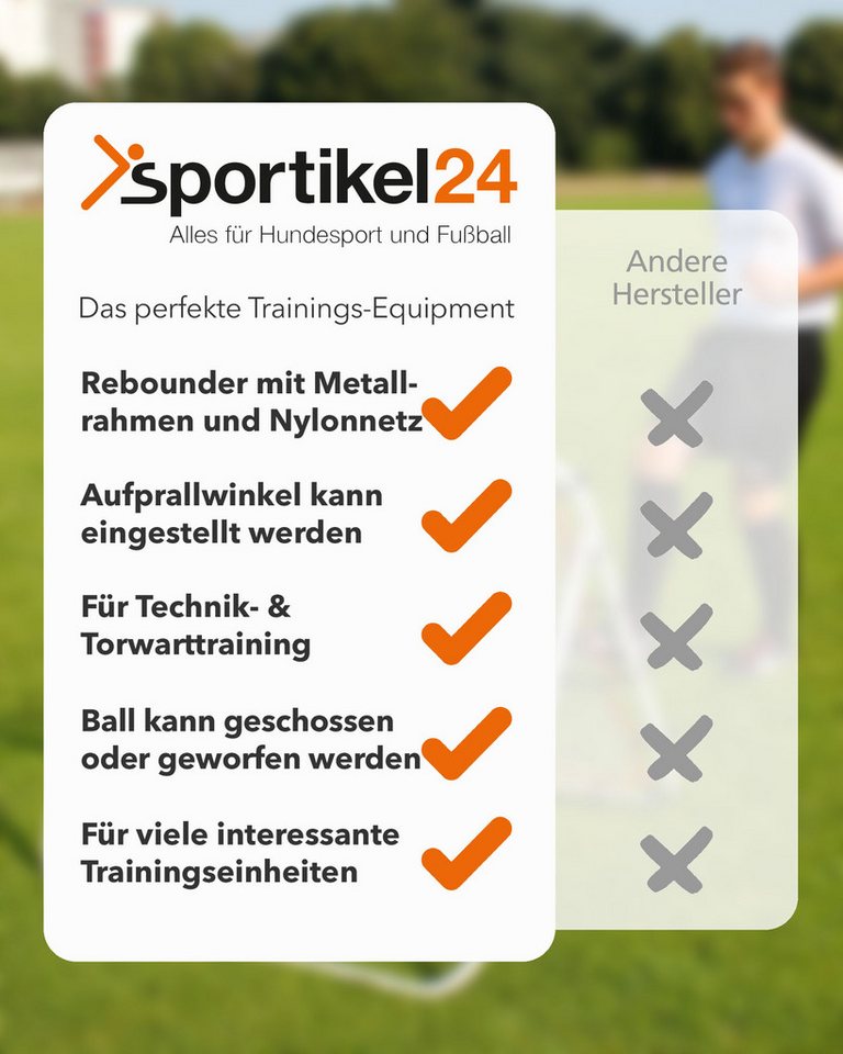 SPORTIKEL24 Fußballtor Rebounder, Torprallwand, 100 cm x 100 cm Bild 3