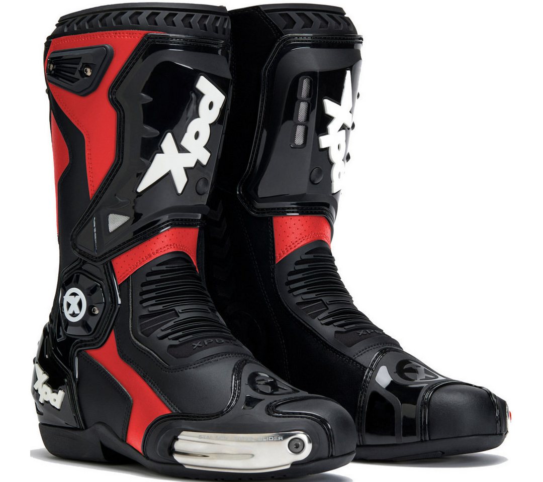 XPD XP6-S Motorrad Stiefel Motorradstiefel Atmungsaktiv Belüftet belüftet protektoren abriebfest