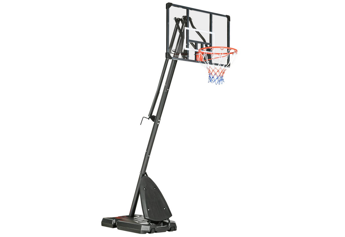 MC Star Basketballständer Höhenverstellbarer 293-350 cm mit rollbarem Backboard aus Stahl (für Garten & Sportplatz) Bild 4