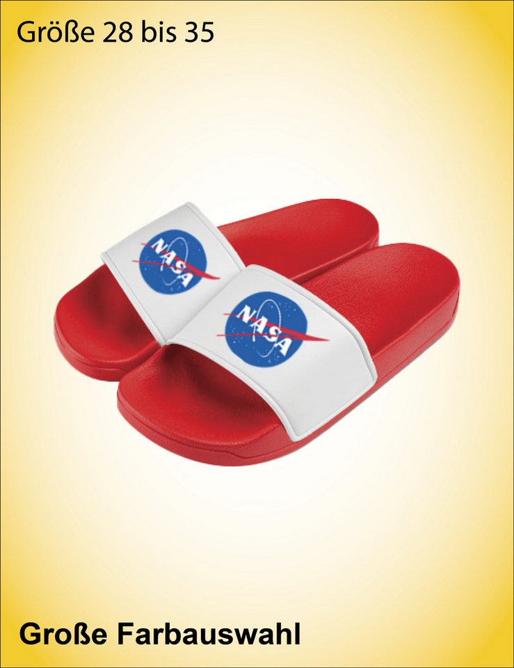 Youth Designz Nasa Kinder Badelatschen Flip Flops Badeschuh mit lustigem Motiv Bild 4