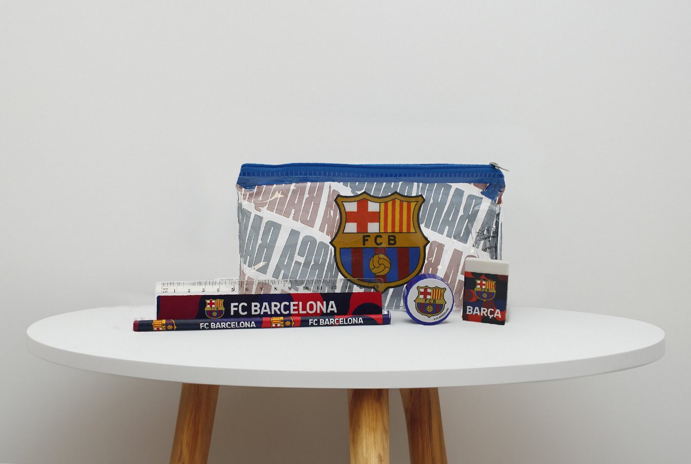 FC Barcelona Federmäppchen mit Schulmaterial für Kinder, (1-tlg) Bild 2
