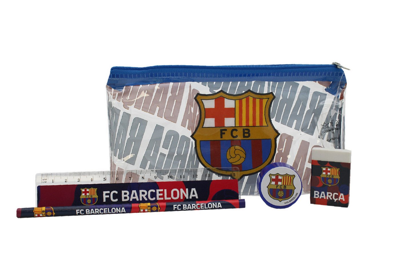 FC Barcelona Federmäppchen mit Schulmaterial für Kinder, (1-tlg) Bild 3
