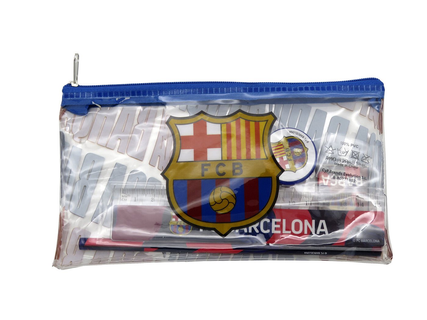 FC Barcelona Federmäppchen mit Schulmaterial für Kinder, (1-tlg) Bild 5