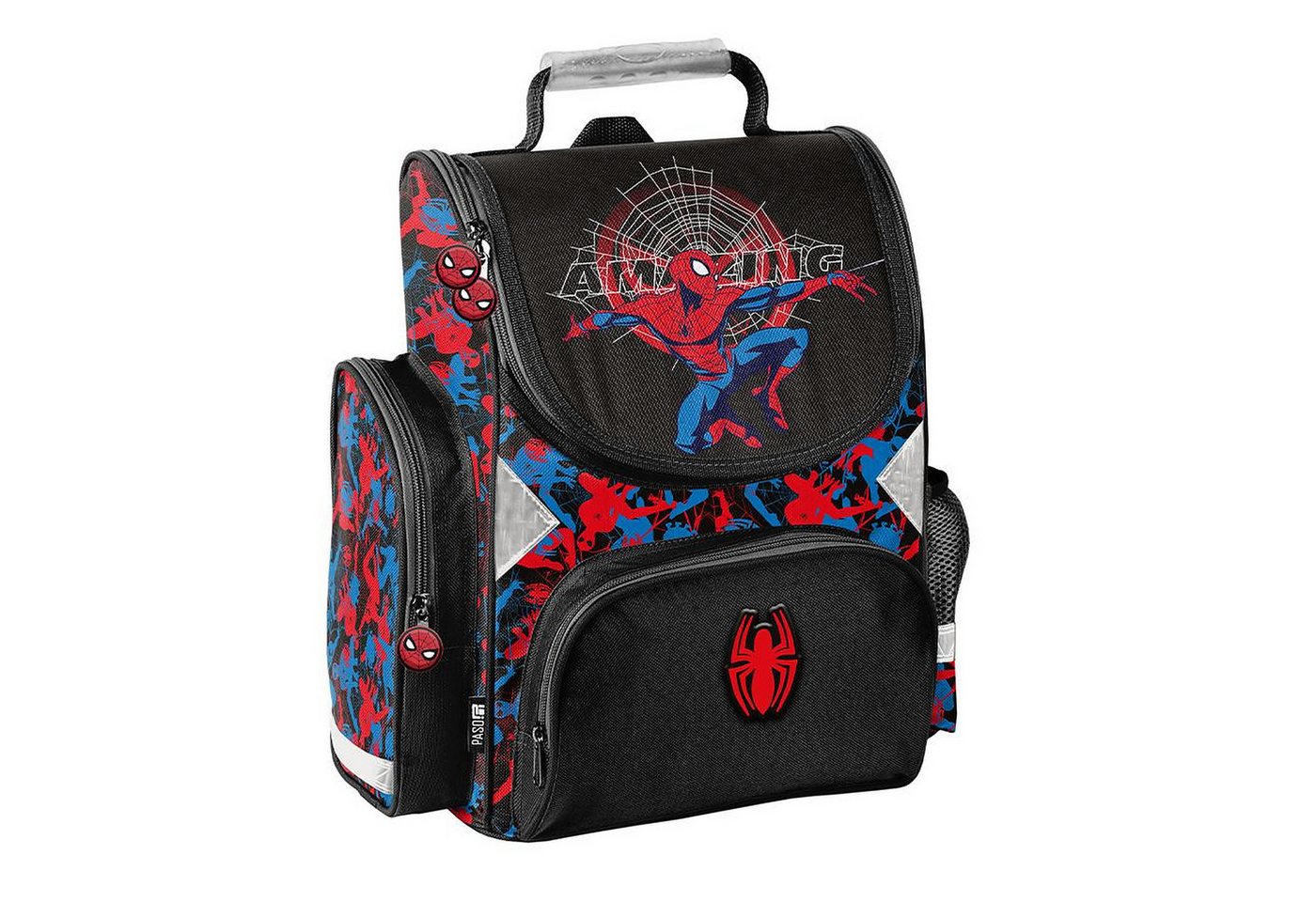 PASO Schulrucksack Mega-Set Spider-Man Schulset 6-tlg. (Schulranzen + Turnbeutel + Federmäppchen + Lunchbox + Trinkflasche + Sporttasche, 6-tlg) Bild 3