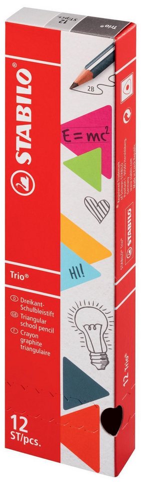 STABILO Bleistift STABILO Trio 2B pink