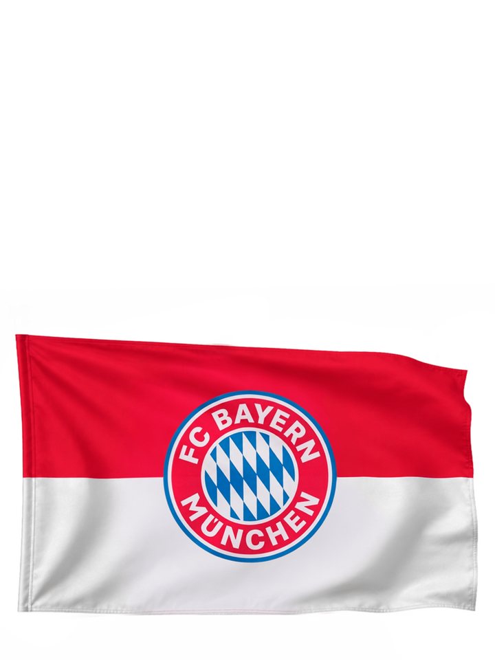 FC Bayern München Fahne FC Bayern München I Hissfahne Logo 250x150 cm I Rot/Weiß Bild 2