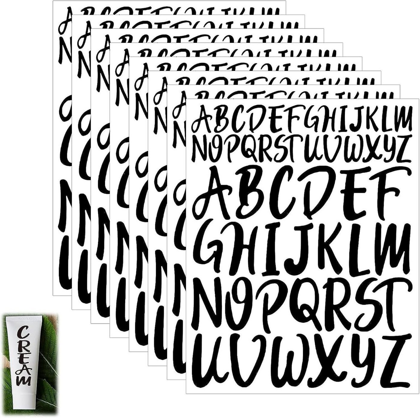 FELIXLEO Sticker 8 Blatt Selbstklebende Buchstaben, Groß Buchstaben Aufkleber, (16-tlg) Bild 4