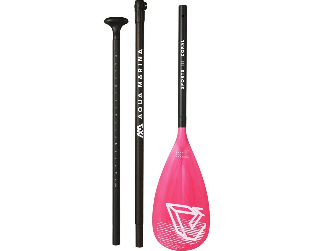 Aqua Marina SUP-Board Aqua Marina Sports III Coral Aluminium SUP Paddel 175-220cm 3-teilig Bild 2