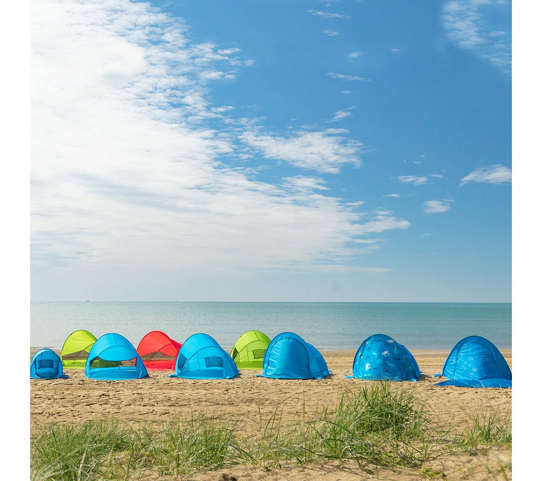 outdoorer Strandmuschel Zack II grün, UV 60, Pop-up, für 2 Personen Bild 4