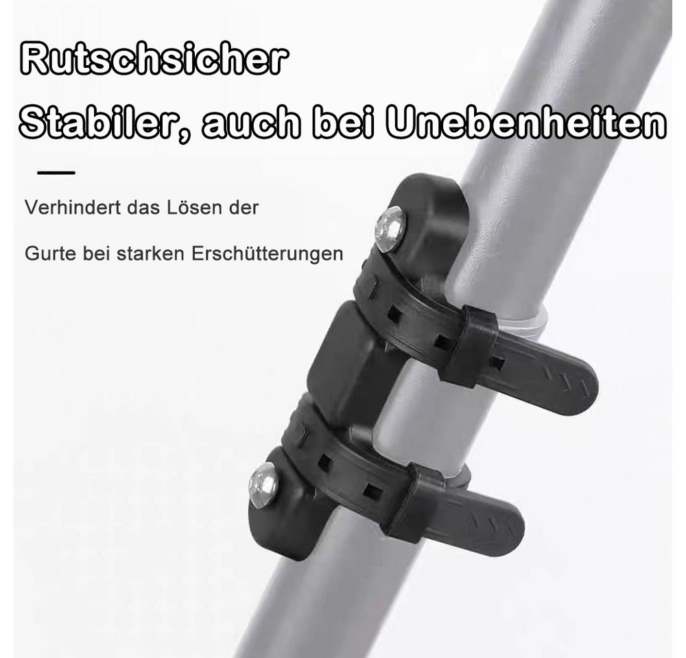 AFKSMILE Fahrrad-Flaschenhalter Flaschenhalter Fahrrad, Leichte Langlebige PC Wasserflaschenhalter, Getränkehalter, inklusive Gurte für Rohre mit Durchmesser bis 22-55mm