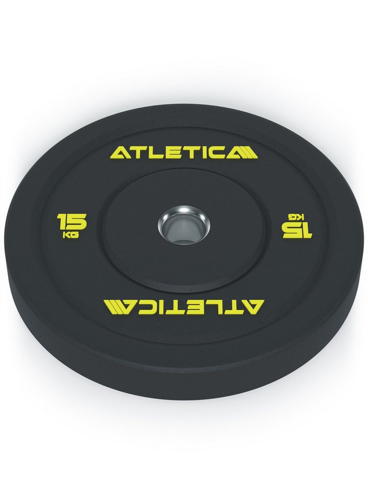 ATLETICA Hantelscheiben High Temp Bumper Plates, Paar, Hochwertiger Gummi, 30 kg Bild 3