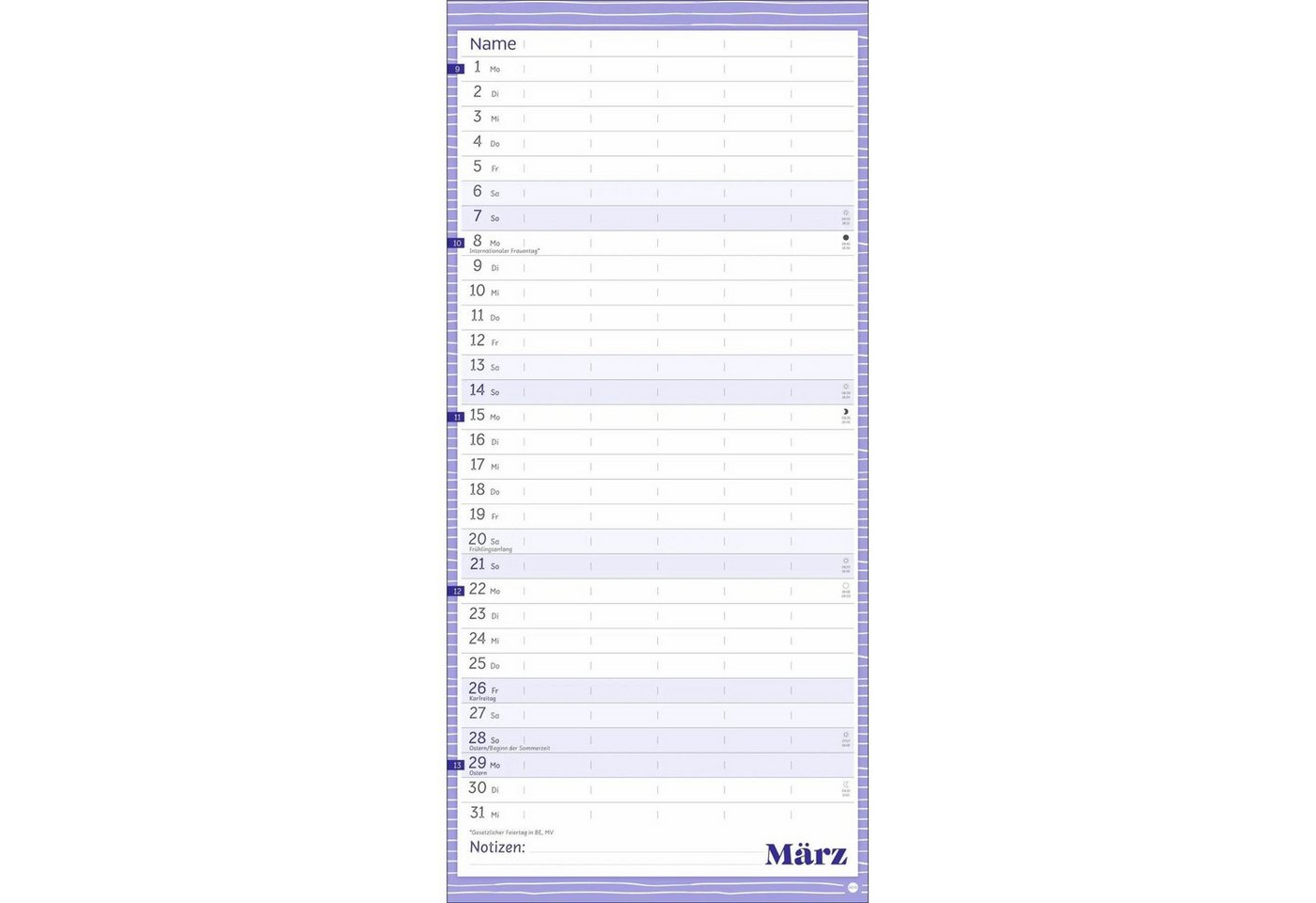 HEYE Wandkalender Deko-Familienplaner Happy Times 2027 Bild 2