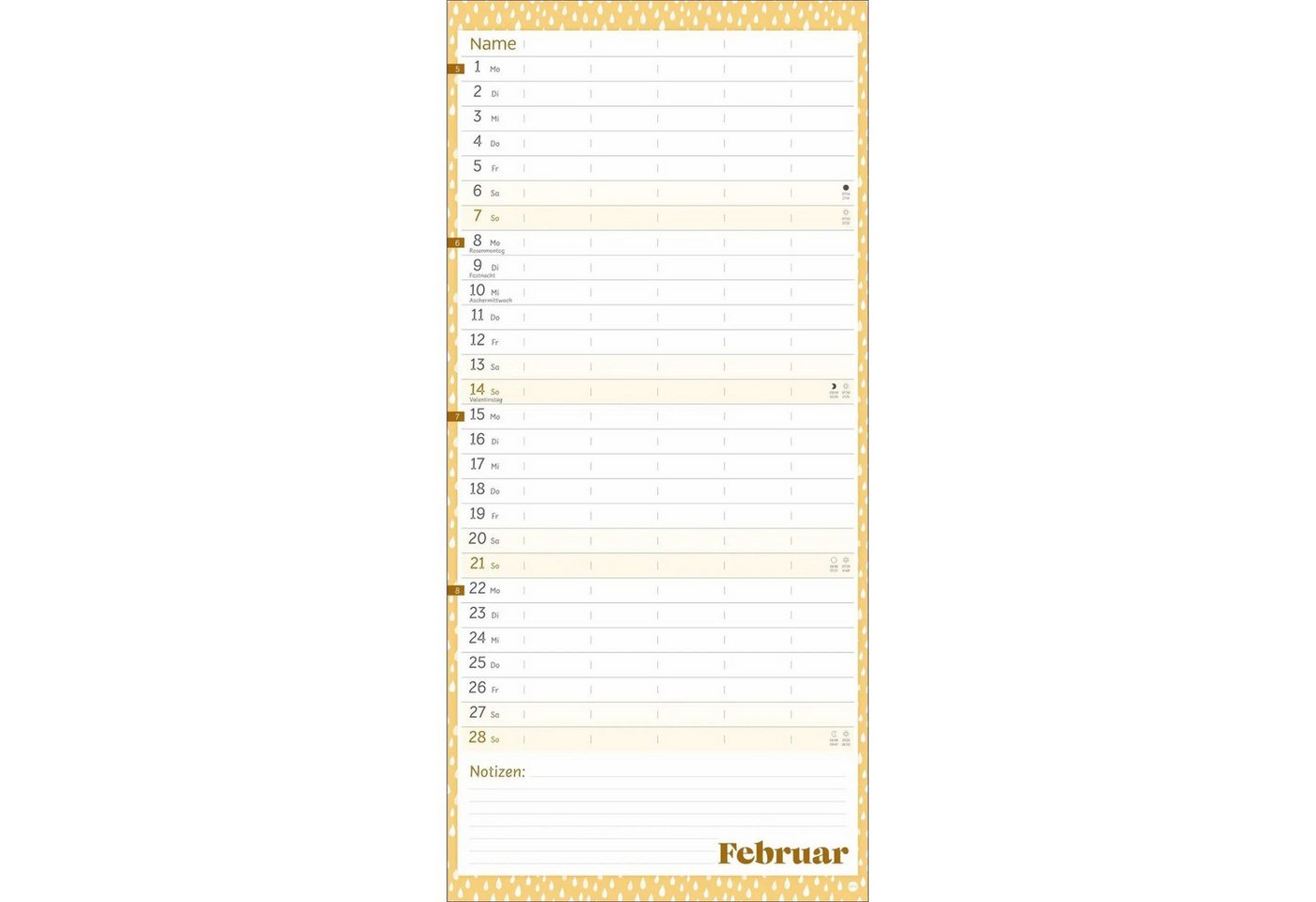 HEYE Wandkalender Deko-Familienplaner Happy Times 2027 Bild 3