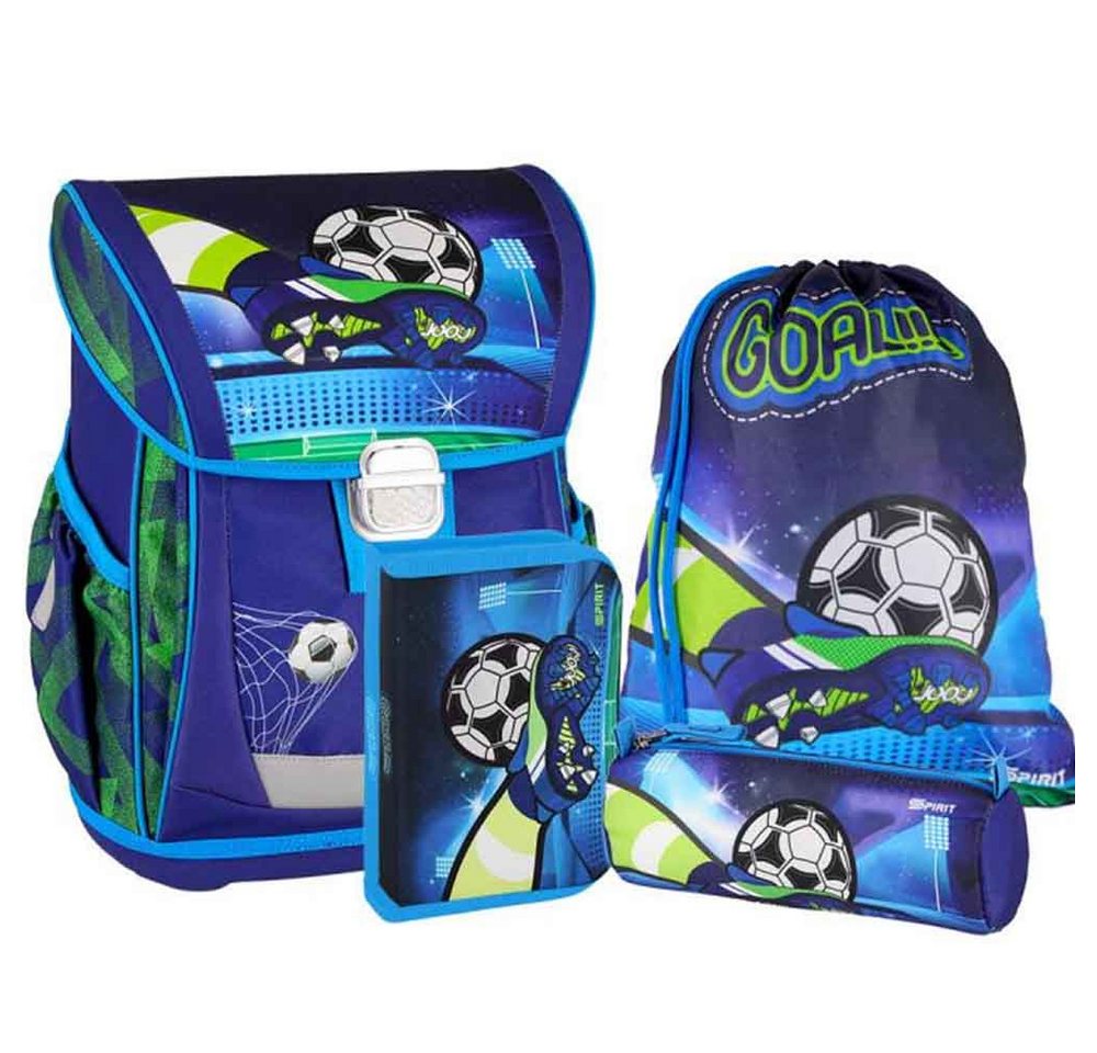 Spirit Schulranzen Set Cool 10-teilig 2026 Jungen blau Fussball Bild 4