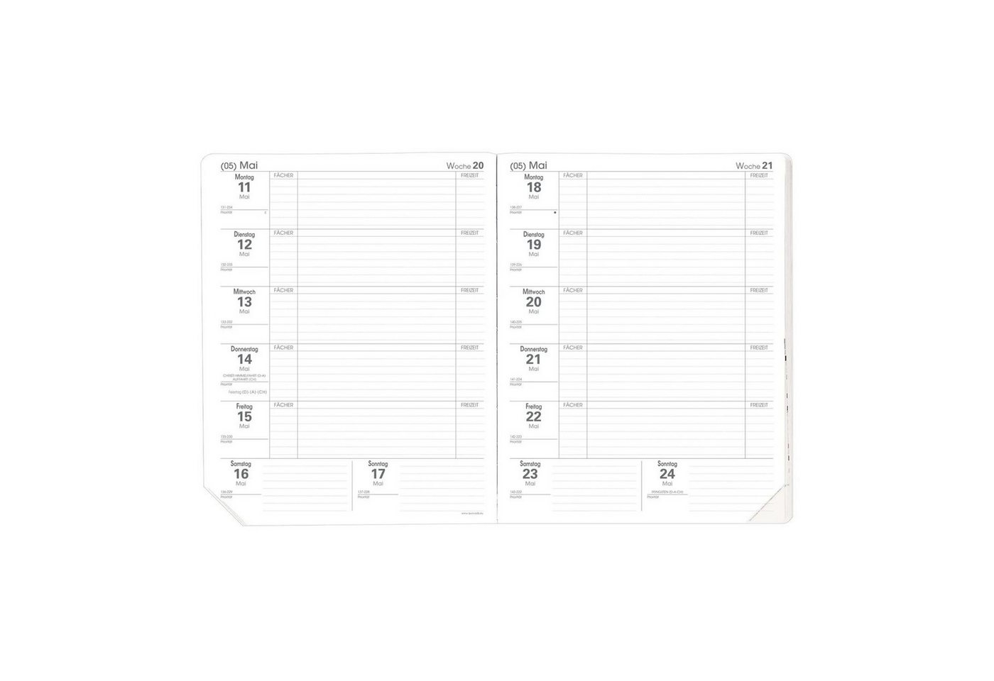 Quo Vadis Lehrerkalender Magister Aug-Juli Club himbeer 2026 / 2027 Bild 2