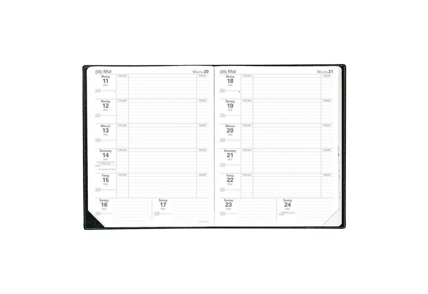 Quo Vadis Lehrerkalender Magister Aug-Juli Club himbeer 2026 / 2027 Bild 3