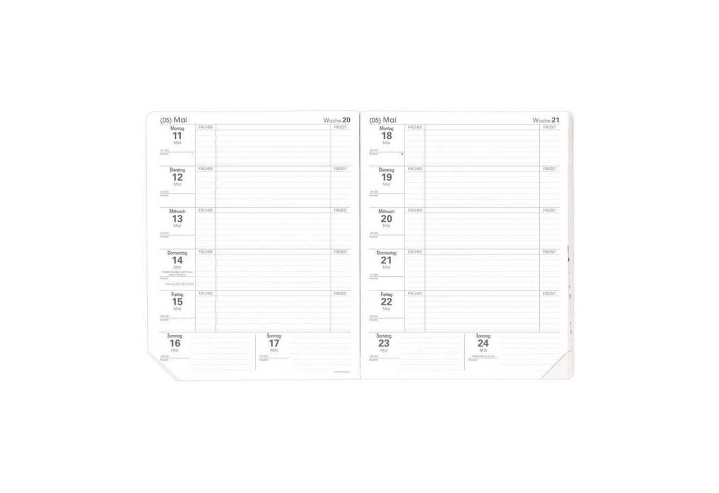 Quo Vadis Lehrerkalender Magister Aug-Juli Club himbeer 2026 / 2027 Bild 4