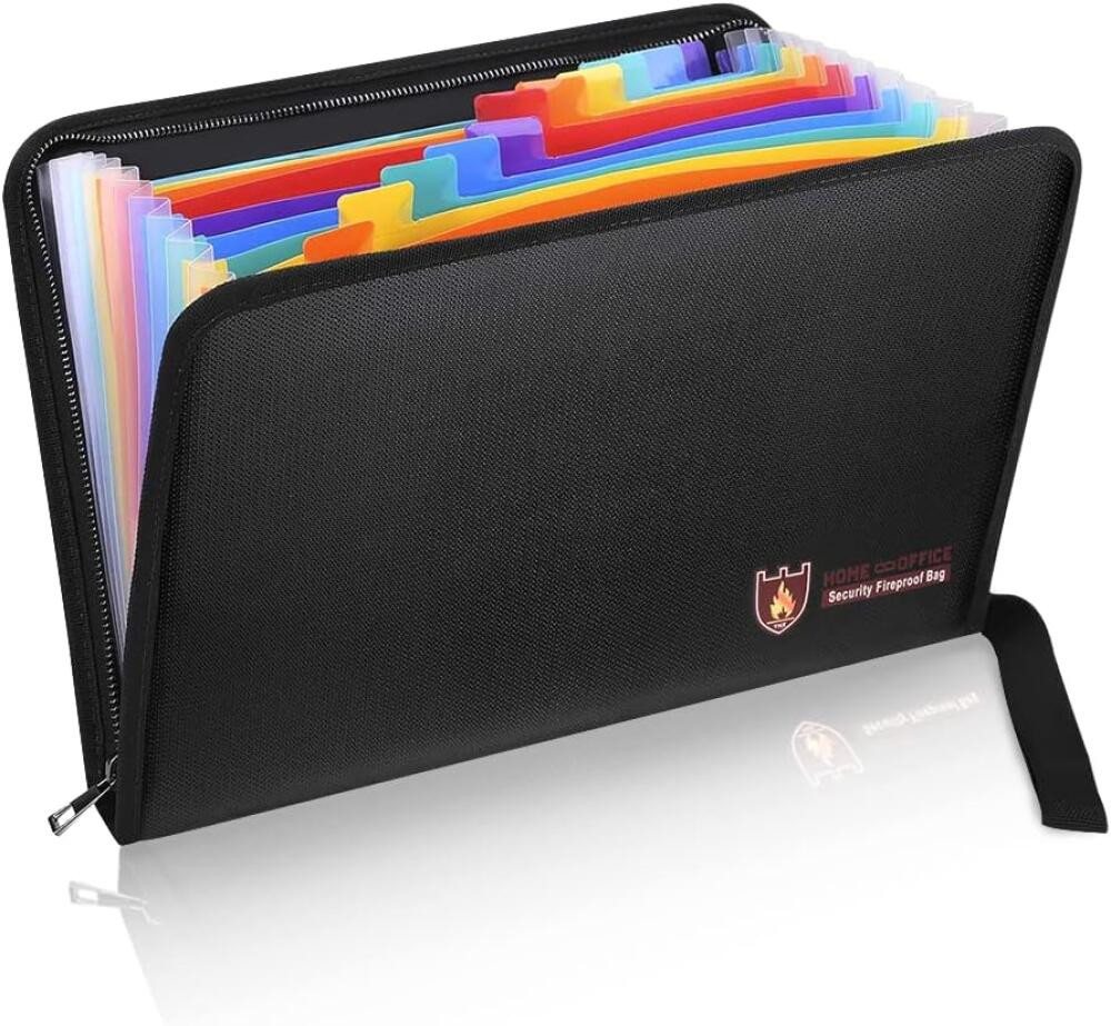 FELIXLEO Dokumententasche Feuerfeste Dokumententasche A4 Wasserdicht 12 Taschen (1-tlg) Bild 2