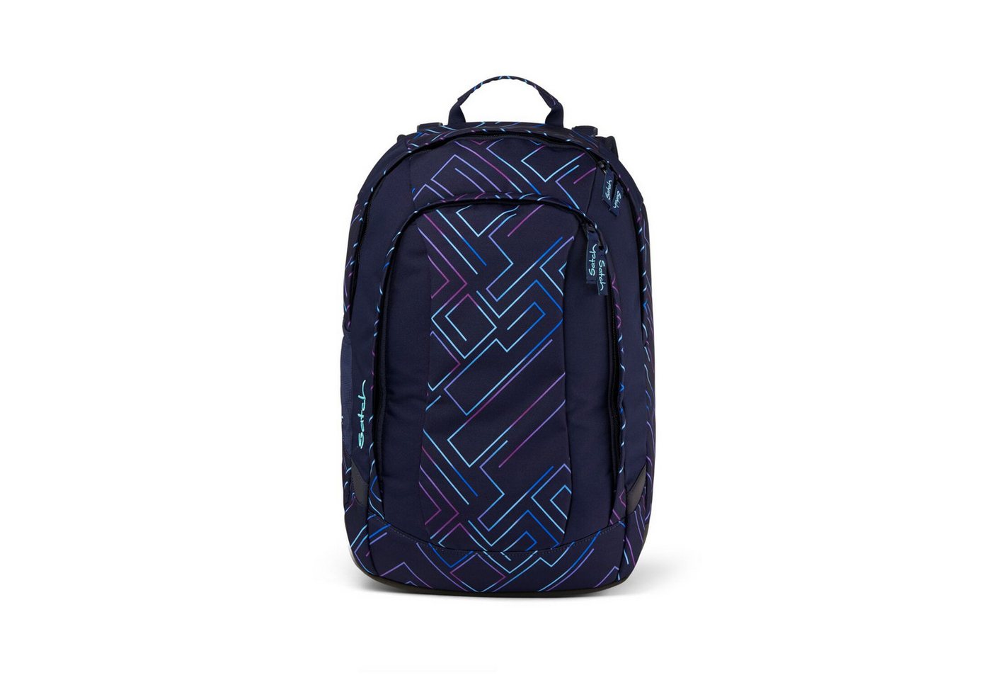 Satch Schulranzen Schulrucksack-Set AIR Purple Laser 2-teilig, Kollektion 23/24 (2-teilig), Laptop-Fach, Your-Size-System, Schulranzen Bild 3