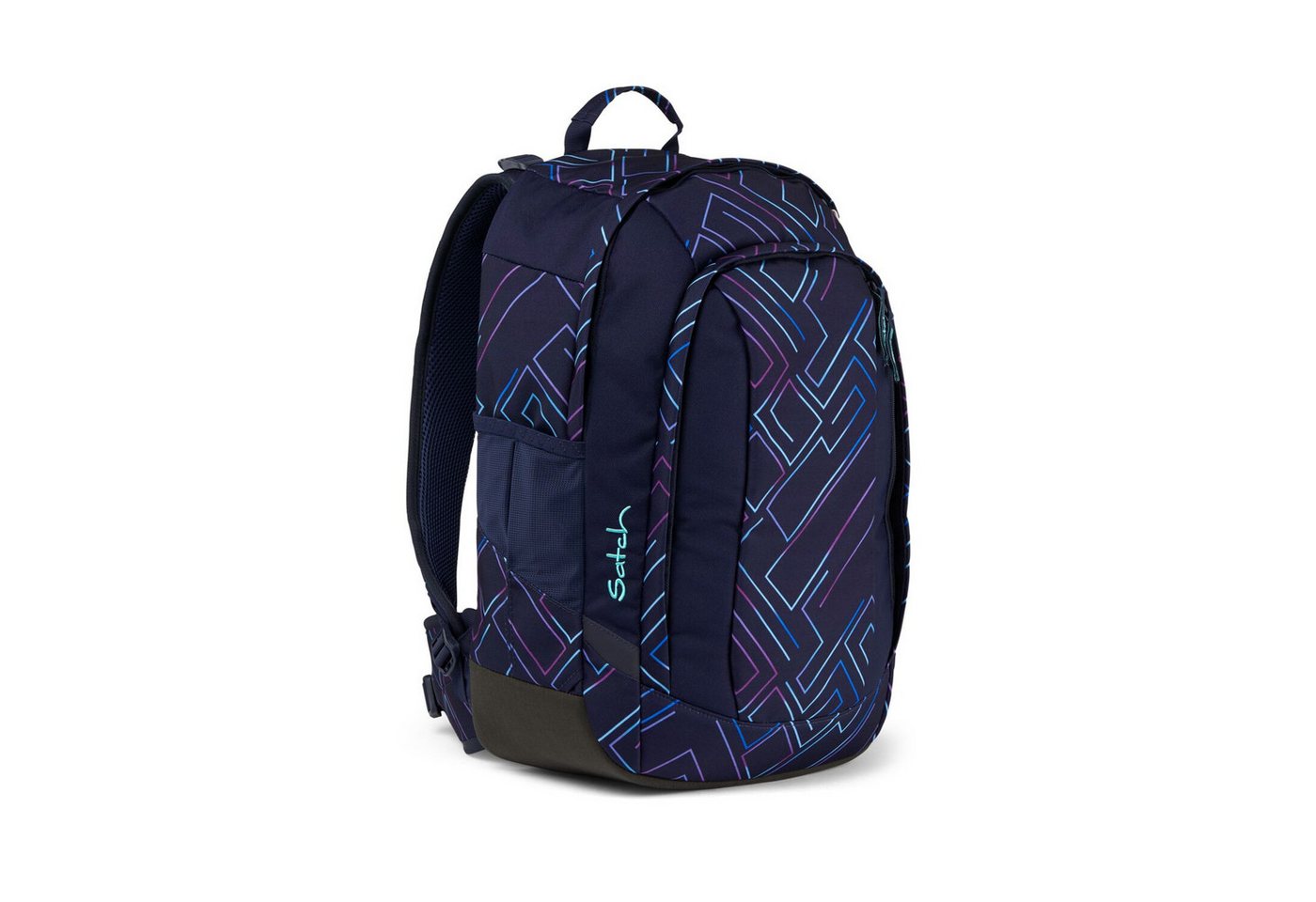 Satch Schulranzen Schulrucksack-Set AIR Purple Laser 2-teilig, Kollektion 23/24 (2-teilig), Laptop-Fach, Your-Size-System, Schulranzen Bild 5