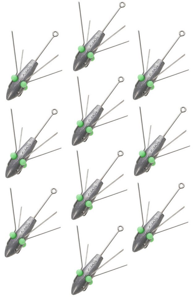 MIKADO Total Fishing Brandungsblei SPINNE MEER Blei 150g - 1 St. o. 10er SET -Surfcasting Strömung, (10-St), Beim Einholen klappen die Arme automatisch ein