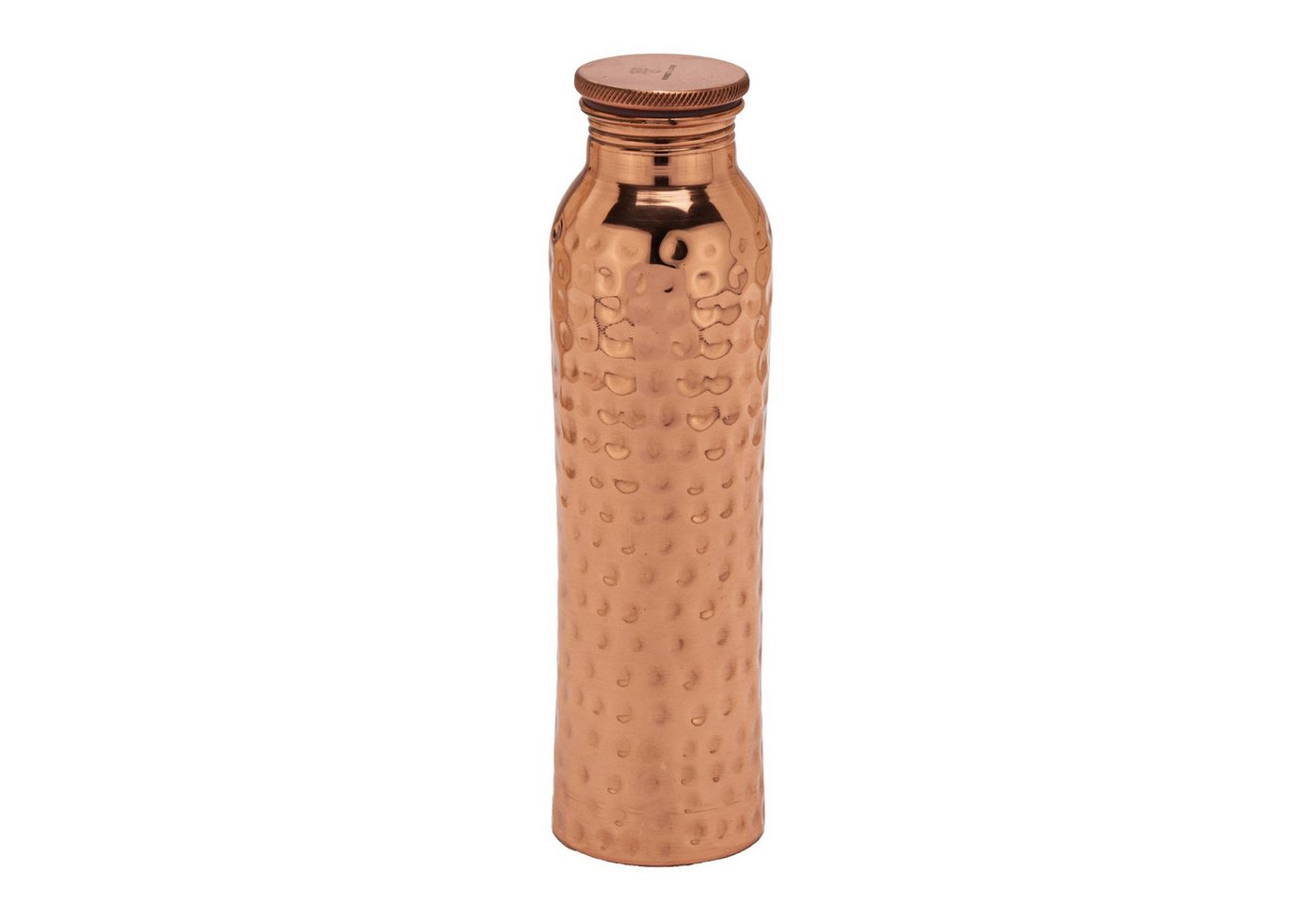 NKlaus Trinkflasche Gehämmerte Kupferflasche 900 ml Ayurvedische Handgefertigte Trinkflasc Bild 2