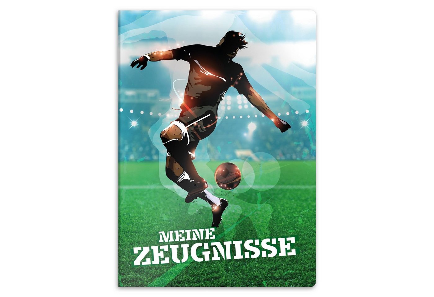itenga Organisationsmappe itenga Zeugnismappe A4 Kunststoff Sichtbuch Motiv Fussball Bild 2