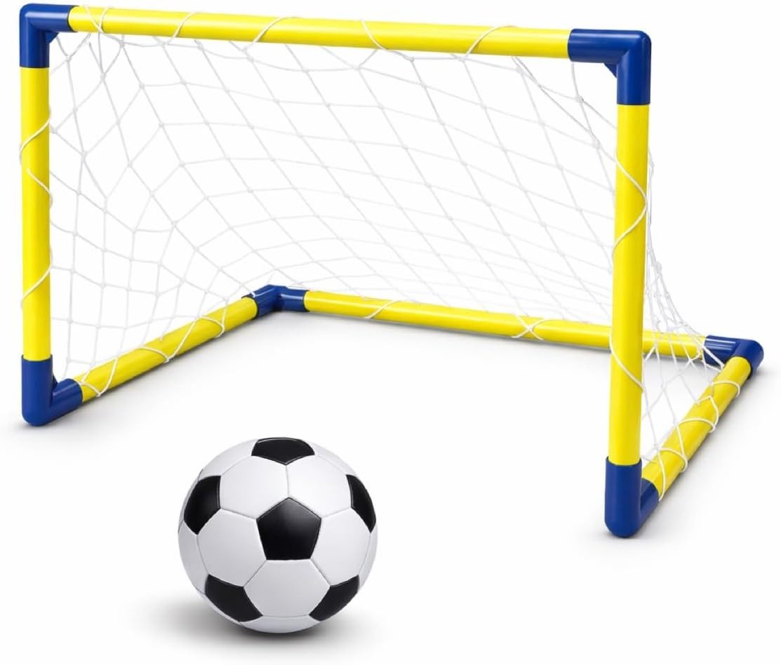 TK Gruppe Fußballtor Fußballtor mit Netz und Fußball – Tragbares Gartentor für Training (1 St) Bild 3
