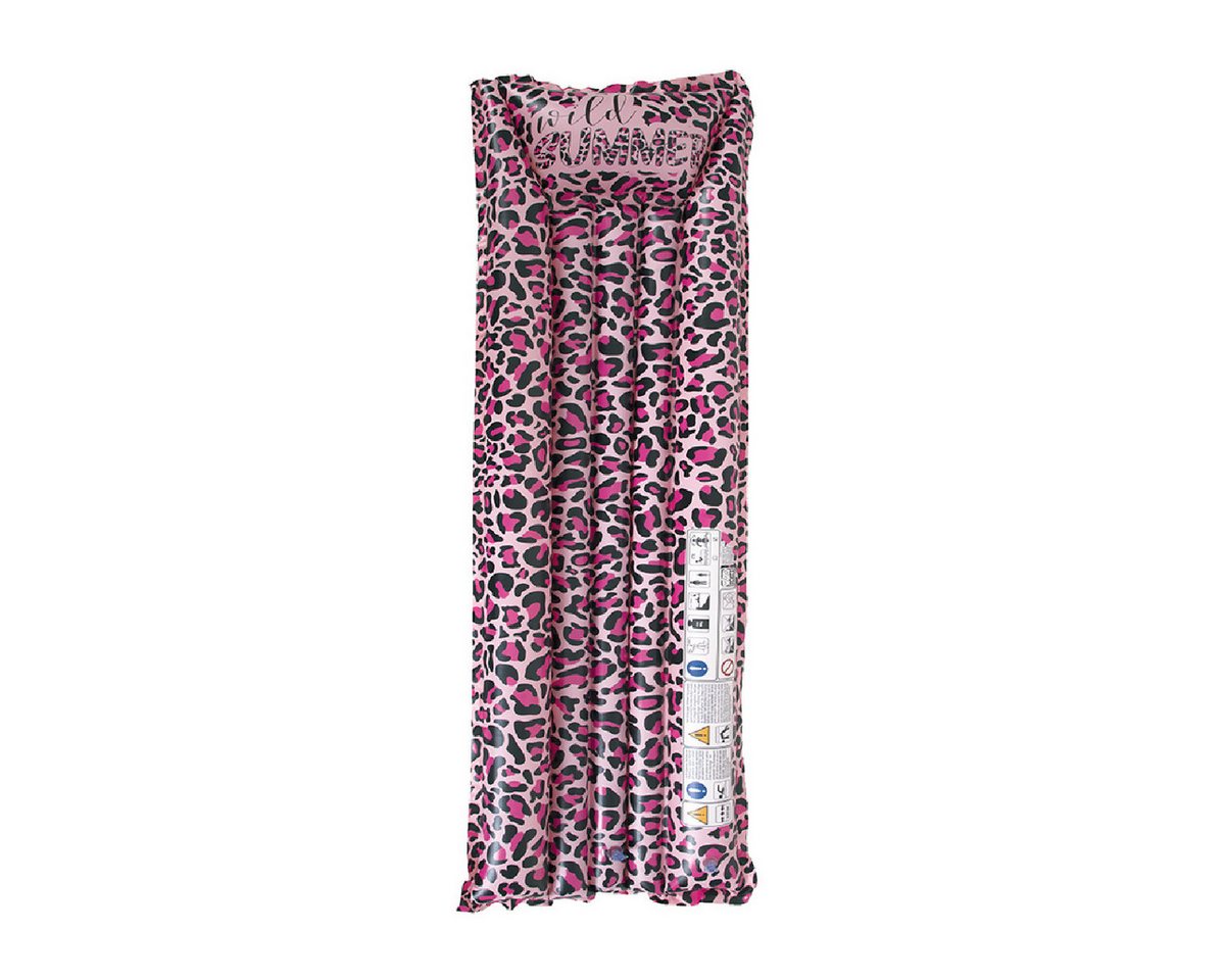 Happy People Luftmatratze Wild Summer Leoparden Design, Aufblasbar, Leoparden-Design, 2 Luftkammern