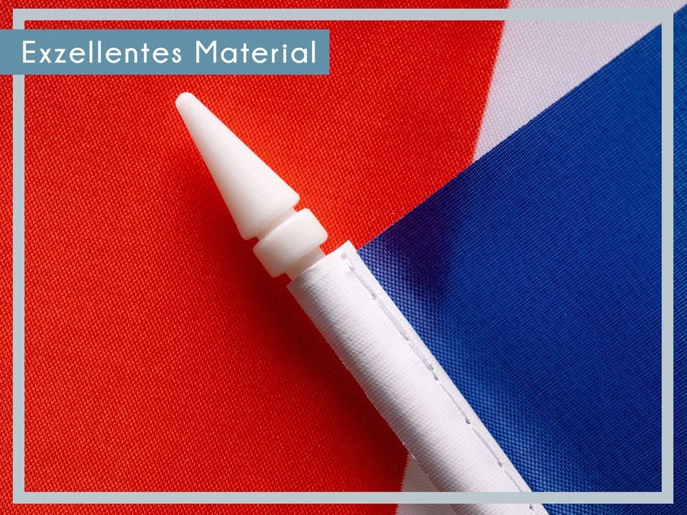 PHENO FLAGS Flagge Handfahne Frankreich Fähnchen Stockfahne Handflagge (10er Set zur Deko), Flaggen mit Stab Bild 4