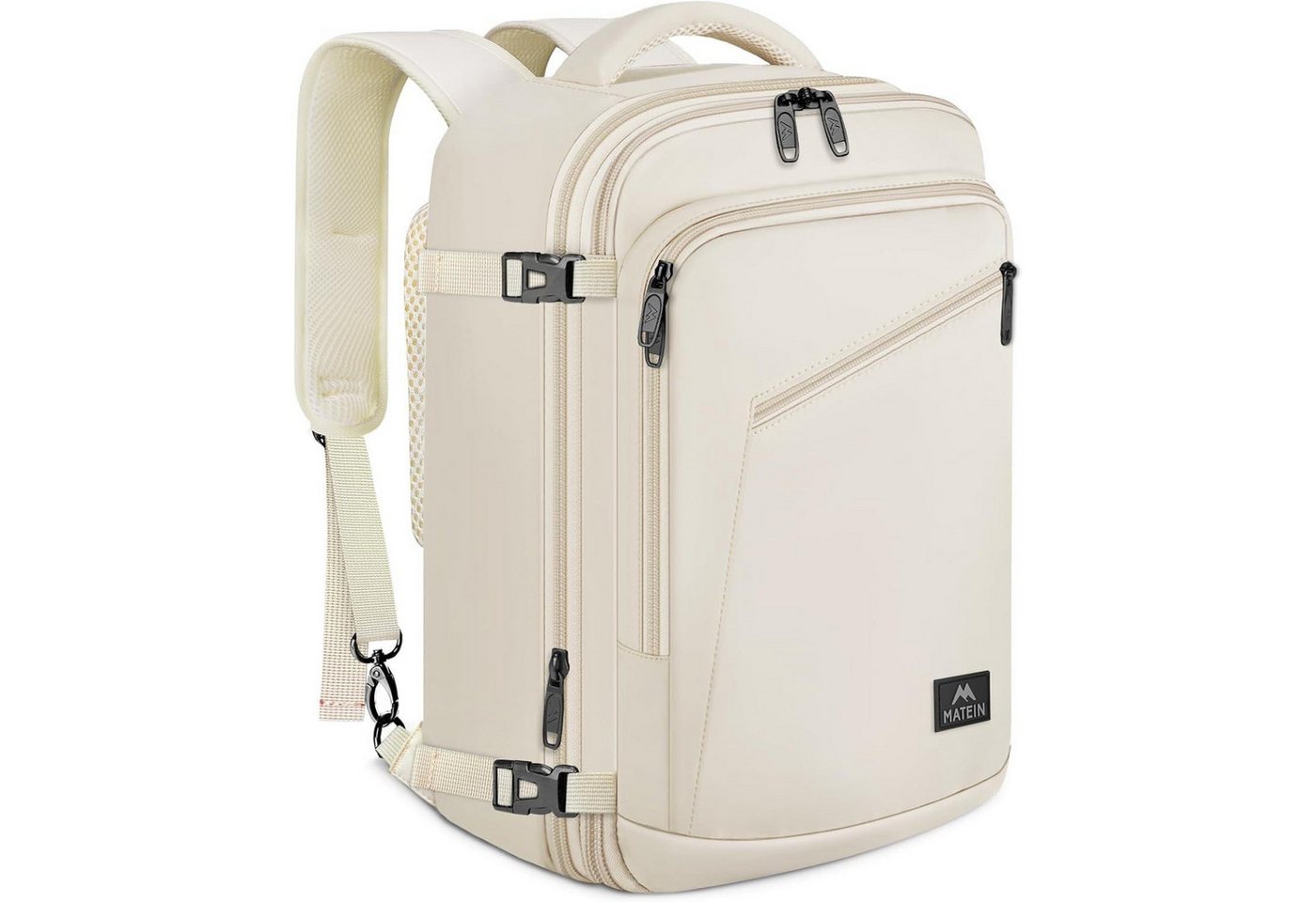 LuxusKollektion Handgepäck-Trolley Handgepäck Rucksack Damen 40x30x20 Ryanair 40x30x20cm Beige