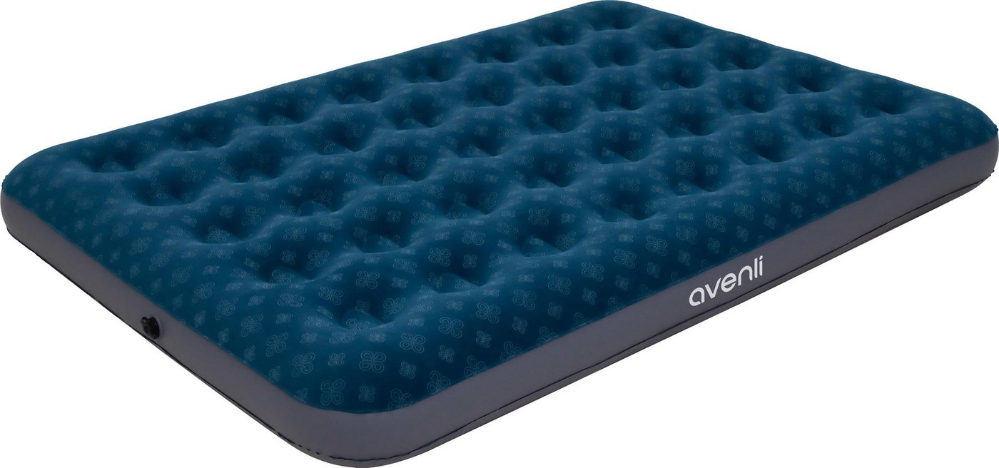 Avenli Luftmatratze Luftbett Camping für 1-2 Personen grün 191x137x22cm Double-Size, (aufblasbar Ideal als Reisebett oder Isomatte, 1-St., für Indoor und Outdoor mit beflockter Oberfläche), Campingmatratze ohne Pumpe Bild 2