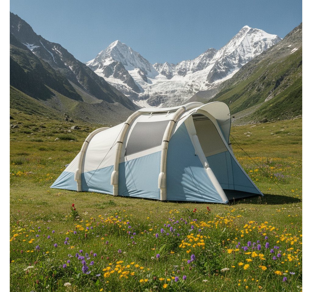 kowdom aufblasbares Zelt 2-3 Personen mit Pumpe – wasserdicht & Schnellaufbau, Personen: 3 (Aufblasbar), Bodenabstand 20 cm, Schnellaufbau Bild 3