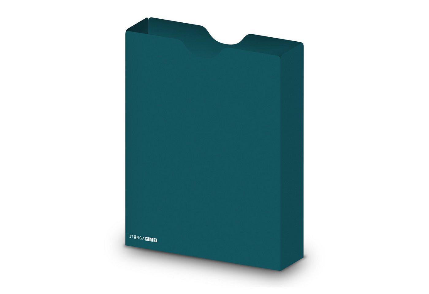 itenga Organisationsmappe itenga Heftbox DIN A4 Hochformat aus PP Kunststoff PETROL Bild 3