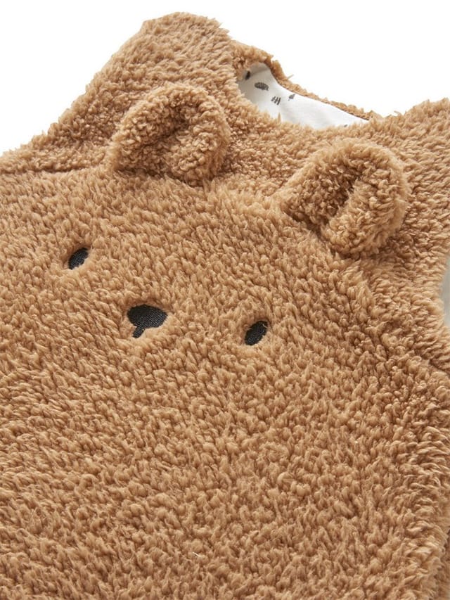 vertbaudet Babyschlafsack Baby Winterschlafsack GRÜNER WALD, Ärmel abnehmbar, Winterschlafsack, 3 TOG