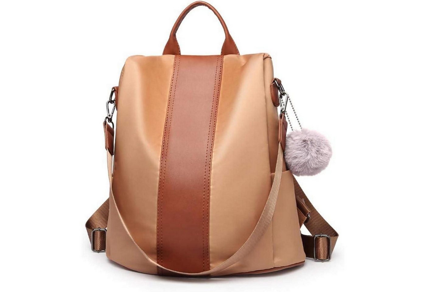 LuxusKollektion Cityrucksack Damen Rucksack Klein Anti diebstahl Schultertasche 2 in 1 Daypack
