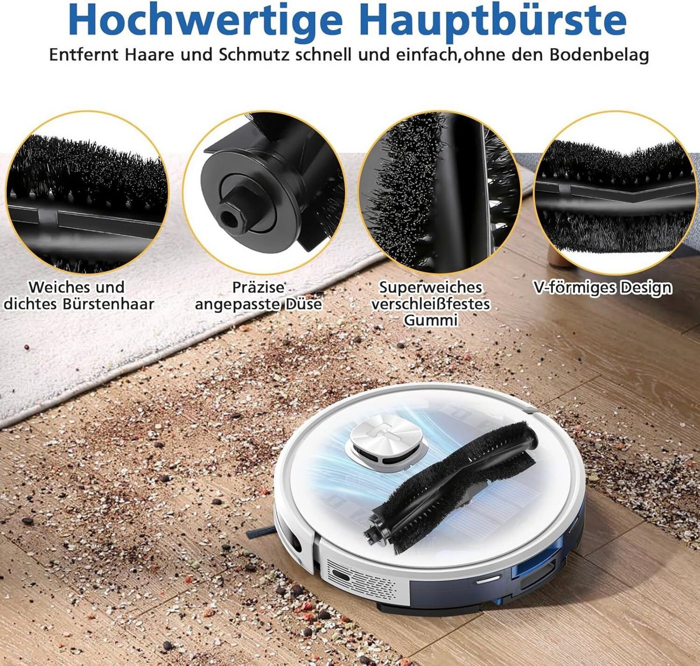 FELIXLEO Staubsaugerzubehörtasche Zubehoer Ersatzteile Set fuer Tikom L9000 Lubluelu SL60D HONITURE SE (1-tlg)